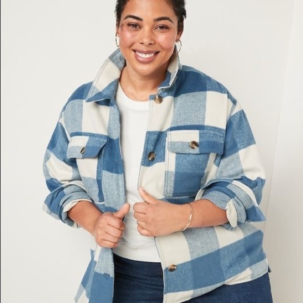 Old Navy soft-brushed utility shacket